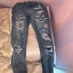 American eagle Ripped & patched jeans